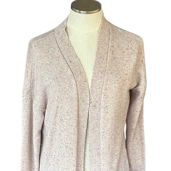 LOFT Cream with Multi Color Specs Cardigan Sweater Size Medium - Picture 2 of 5